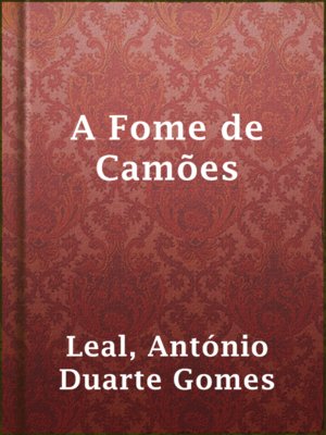 cover image of A Fome de Camões